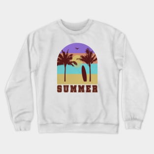 Summer Beach Crewneck Sweatshirt